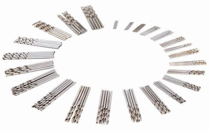 0.8mm PCB Drill Bits For Drilling - shown as a collection of silver-coloured metal drill bits arranged in a circular pattern against a white background.