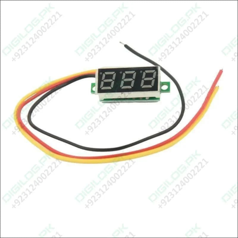 Three Wire 0.28 Inch Led Mini Dc Voltmeter