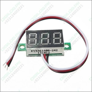 Three Wire 0.28 Inch Led Mini Dc Voltmeter