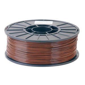 1/2kg 500 Gram 1.75mm ABS 3d Printer Filament Spool Filament - a brown plastic filament wound onto a black circular spool with a white label on the center hub.