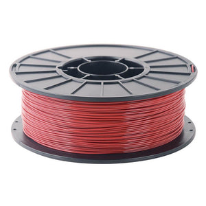 1/2kg 500 Gram 1.75mm ABS 3d Printer Filament Spool Filament - a single spool of red plastic filament wound onto a black plastic reel.