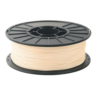 1/2kg 500 Gram 1.75mm ABS 3d Printer Filament Spool Filament - a beige-colored filament wound onto a black plastic spool against a white background.