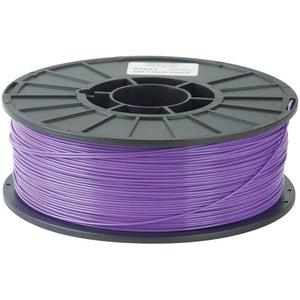 1/2kg 500 Gram 1.75mm ABS 3d Printer Filament Spool Filament - a black plastic spool wound with purple 3D printer filament against a white background.