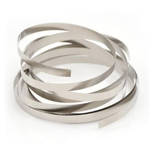 1 Meter 18650 Nickel Strip Belt Tape Li-ion Battery Connector Spcc Spot Welding BMS Parts 0.12mm 5mm - a coiled, silver-coloured metal strip used for battery spot welding.