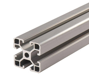 1 Meter 4040 Aluminium Profile Aluminium Extrusion For CNC And 3d Printer Color Black/silver - square-shaped aluminium extrusion with a central hole and T-slots along each side.