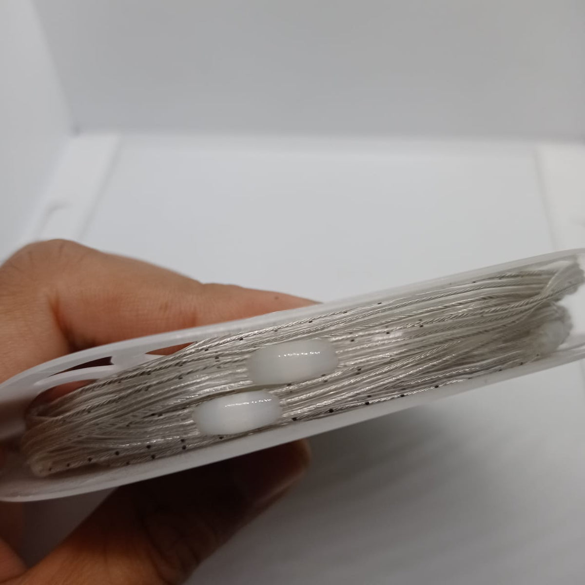 1 Piece RGB Waterproof WS2812 Addressable LED Strip For Arduino (individually Controllable!) - with two visible white connectors.