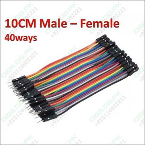 10cm Pin To Hole Jumper Wire Dupont Line 40 Male Female