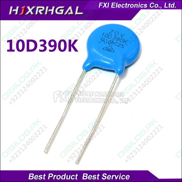 10D390K Varistor 390V 10mm Surge Protection Component