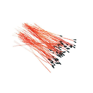 10k Precision NTC Thermistor - Temperature Sensor - a bundle of thin red wires with small black sensor tips at the ends.