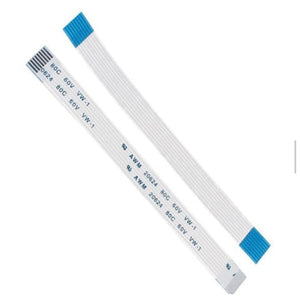 10P 10 Pin Awm 20624 80C 60V Vw-1 10PIN Ffc Flexible Flat Cables 295mm - shown as two white flat ribbon cables with blue connector ends.