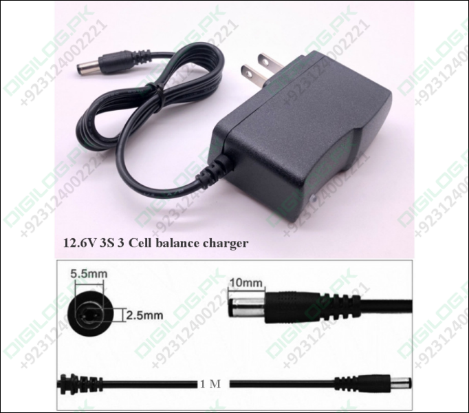 12.6V 1A 3S 3 Cell Battery Balance Charger Lithium 18650 3 Cell Charger
