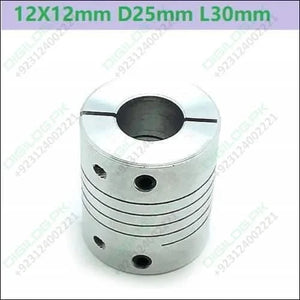 12x12mm Aluminum Flexible Coupling D25mm L30mm