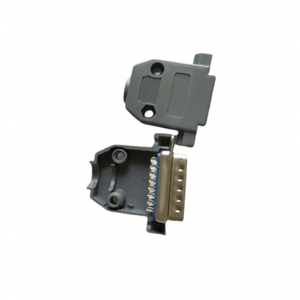 15 Pin Vag Serial Port Male Socket Adapter Connector DB15P - shown as an open grey plastic housing with a male 15-pin connector inside.