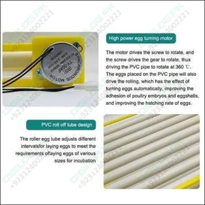 220v Egg Incubator Roller Tray Multifuntion 156 Birds Eggs