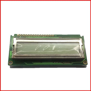 1601 LCD 16x1 LCD 16×1 Character LCD Without Back Light Display - a green rectangular display module with a 16-pin connector row on a green circuit board.