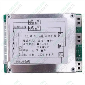 16S 60V 35A Li - Ion Lithium 18650 BMS Protection Board