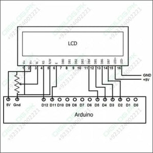 16x4 Character Lcd 1604 Green Display Module Fdcc1604