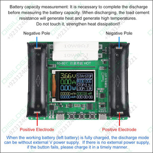 18650 Lithium Battery Capacity Tester Module MAh MWh Digital Battery Power Detector Module