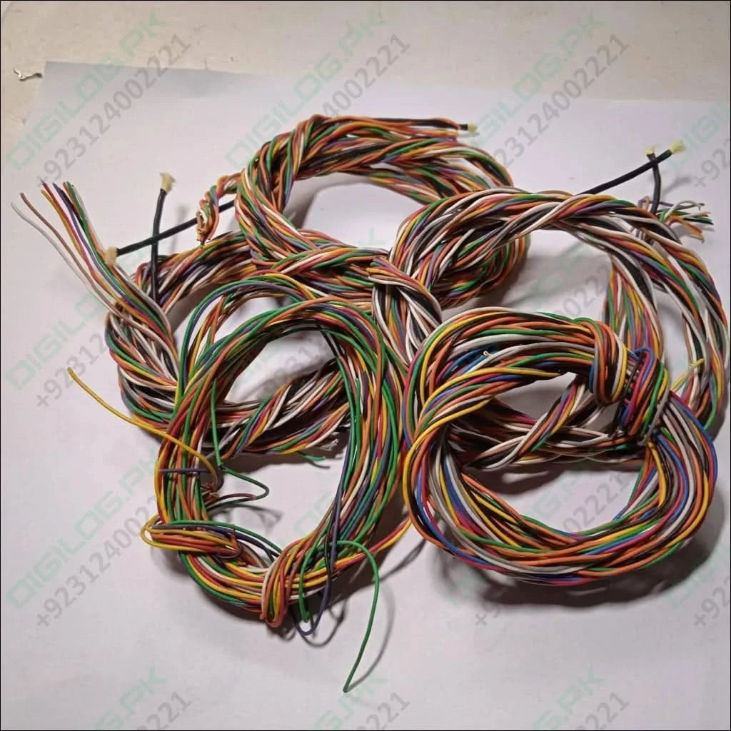 1 Meter 10pcs Hard Jumper Wires 100cm Spiral Wrap 10 Core