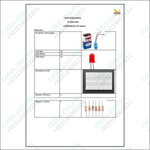 Soar Stem school AY 2024-25 Component list for Grade 4