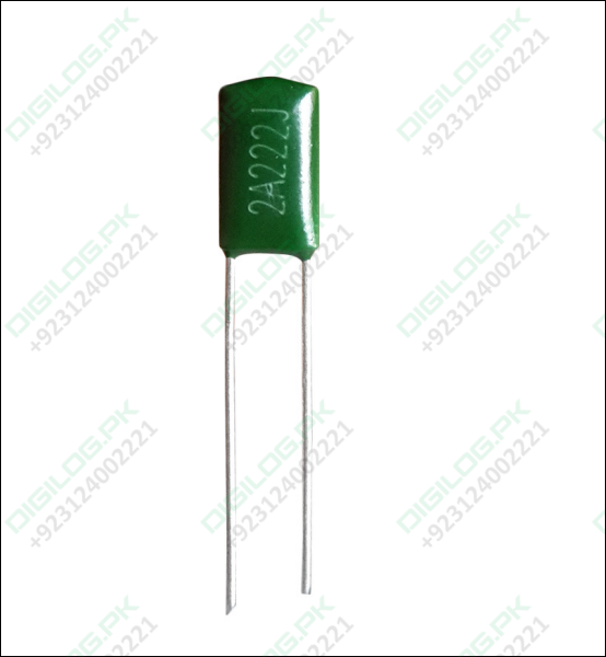 2.2nF/100V (0.0022uF–2A222J)-Polyester Film Capacitor in pakistan