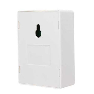 2 Channel RF Wireless System Remote Control Switch Module With Shell 12V 10A 315MHz For Smart Home - the white plastic enclosure with a keyhole-style mounting slot on the back.