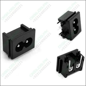 2.5a 250v Male Plug Ac Power Socket Connector 23x18x13.3mm