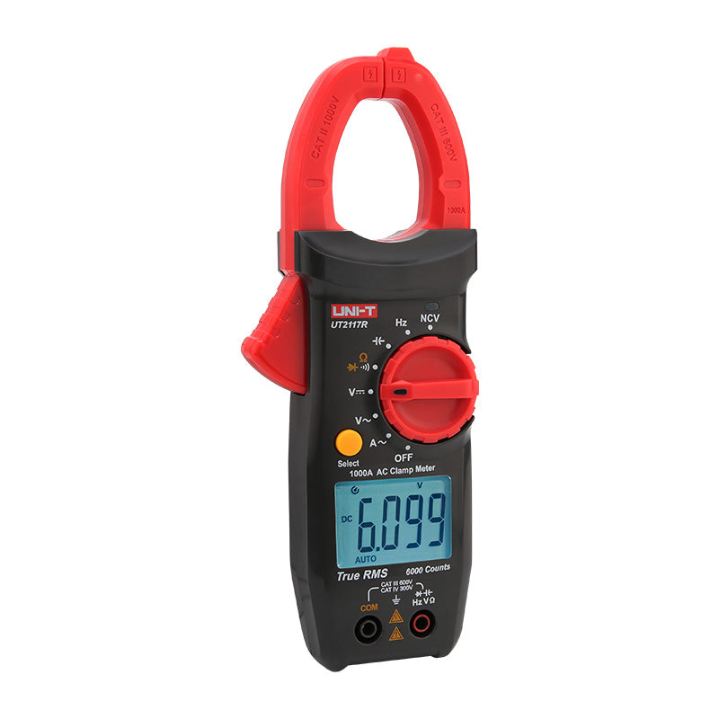 UNI-T UT2117R clamp meter display detail