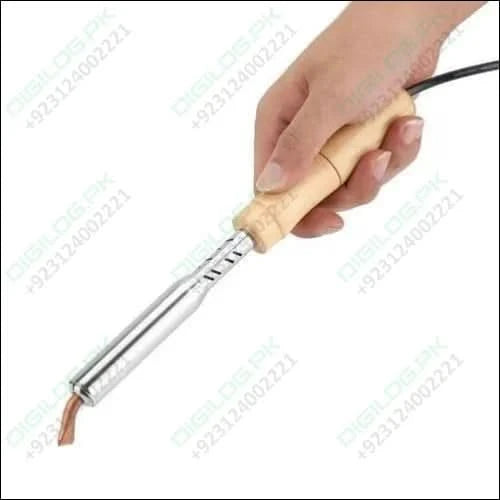 150w 220v Soldering Iron With Chisel Tip & Wood Handle