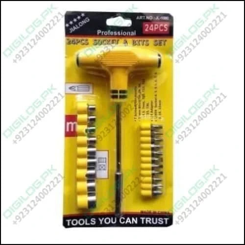 Jialong Multi Purpose t Shape Screwdriver Socket & Bit Tool