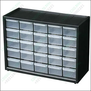 25 Section Cabinet Plastic Drawer Organizer Box Components