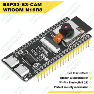 ESP32 S3 CAM Development Board with OV2640 Camera - ESP32-S3-WROOM N16R8 Module WiFi Bluetooth Microcontroller MCU