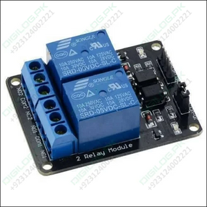 2 Channel Relay Module Board Arduino With Optocoupler
