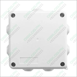 100x100x70mm IP65 Waterproof Outdoor Electrical CCTV Enclosure Square Junction Box White ABS