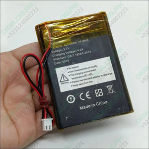 3.7v 4000mA Li Ion Battery With JST 2.54MM Connector 14.8Wh