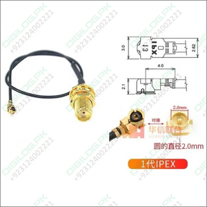 30mm Length For 2mm Size 1st Generation Ipex To Sma Female