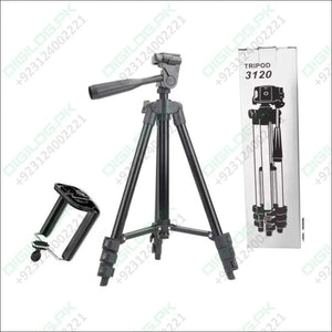 3120 Adjustable Tripod Stand With Mobile Holder For Camera