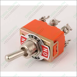 3 Position On Off Screw Terminal Toggle Switch 6 Pin