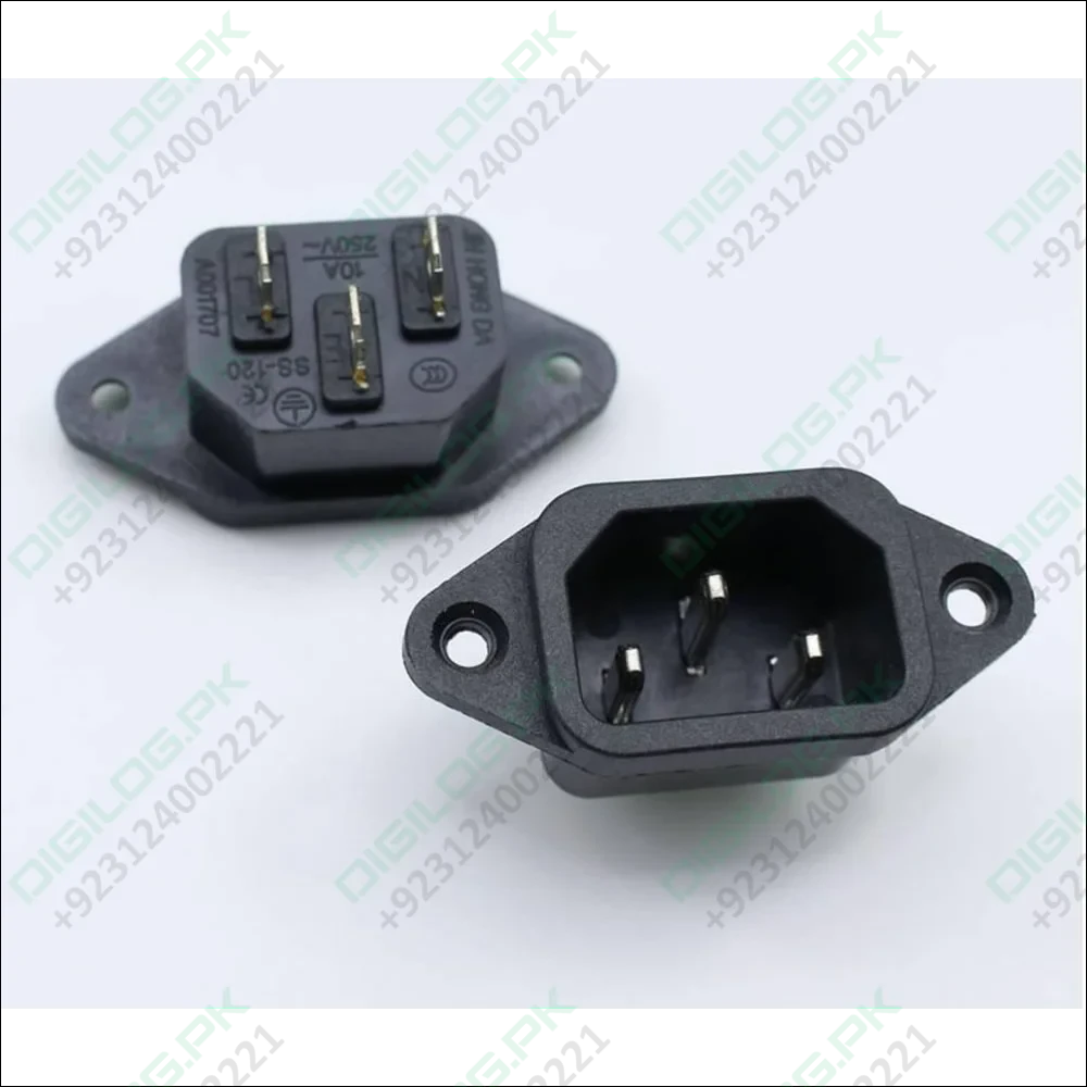 3 Pin Male Power Socket (computer Socket)