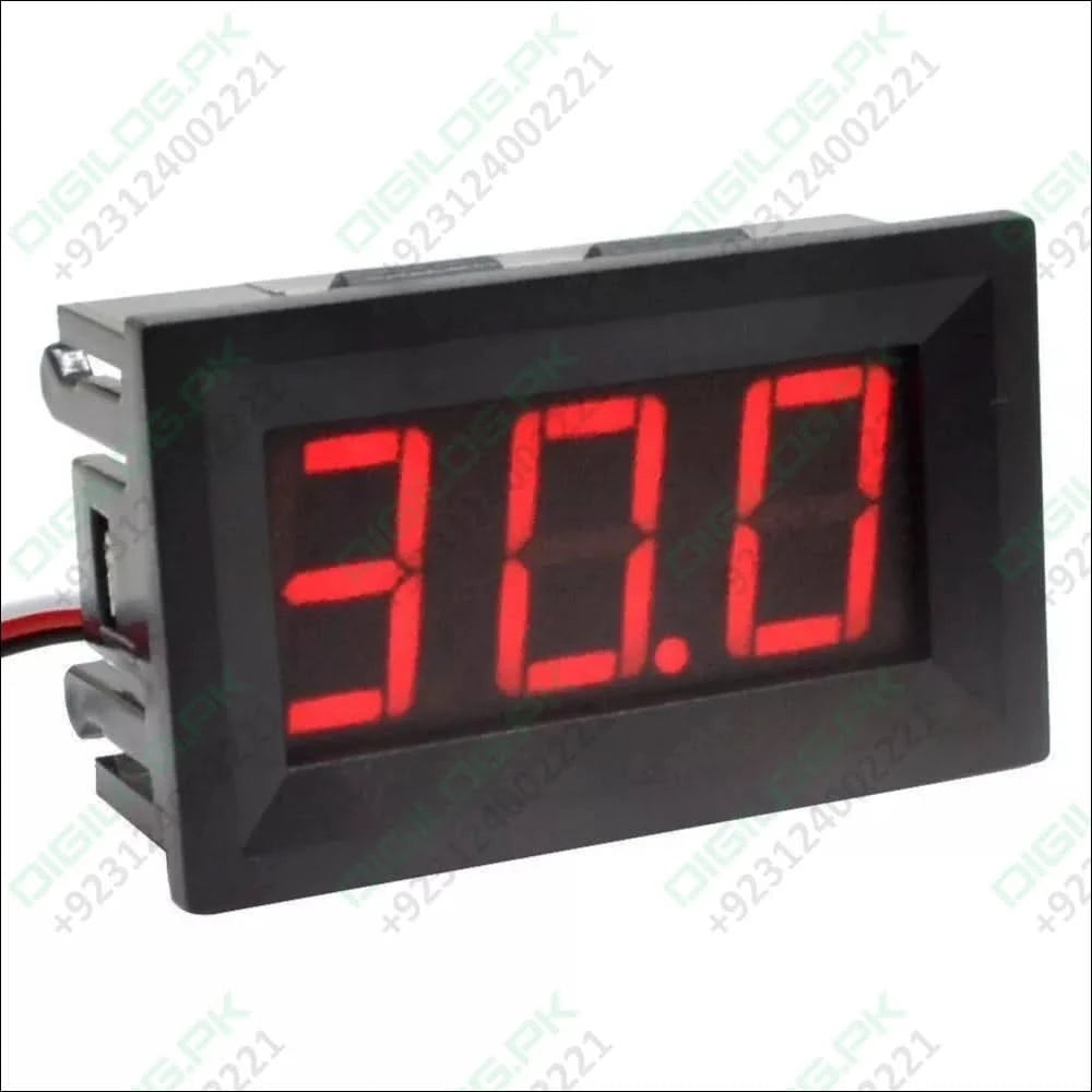 3 wire DC to 30V Red LED digital voltmeter module panel