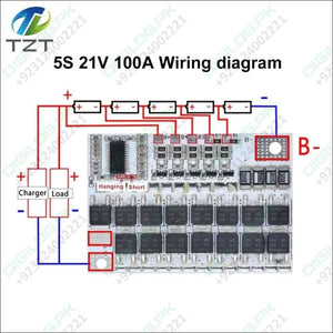 3s/4s/5s Bms 12v 16.8v 18v 3.2v 100a For Lifepo4 Lithium