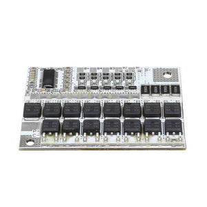 3s/4s/5s BMS 12V 16.8V 18V 3.2V 100A BMS For LiFePO4 Lithium Iron Phosphate Lithium Battery Protection Circuit Board Li-polymer Balance Charging - a rectangular white circuit board featuring multiple black MOSFETs, resistors, and labeled connection points.