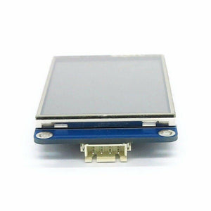 4.3 Inches Tjc HMI LCD Display Module Touch Screen For Raspberry Pi - shown from the front edge featuring a white four-pin connector on a blue circuit board.