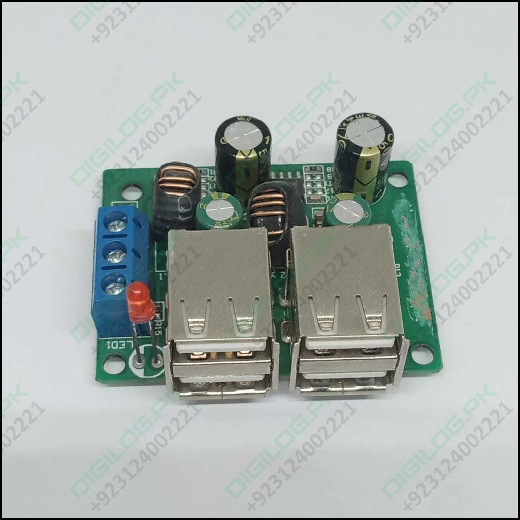 4 Usb Port A5268 Chip Step Down Transformer Converter Board Module Dc 12v  24v 40v To 5v 5a 25w For Mp3/mp4 Phone Car Equipment