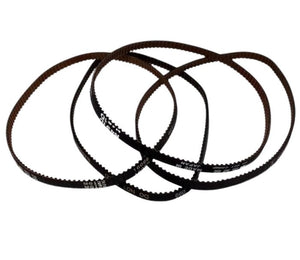 40-s2m-254 Synchro-link Sts (neoprene) Timing Belt - shown as two black, toothed circular rubber belts with white printed markings on a white background.