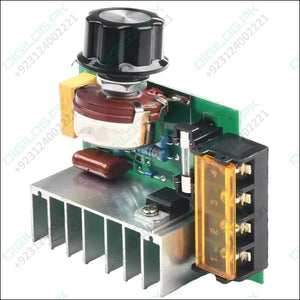 4000W AC SCR Voltage Regulator – 0-220V Motor Speed Controller with Temperature Protection