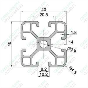 4040 Aluminium Profile Extrusion For Cnc And 3d Printer 1