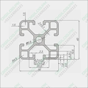 4040 Aluminium Profile Extrusion For Cnc And 3d Printer 1