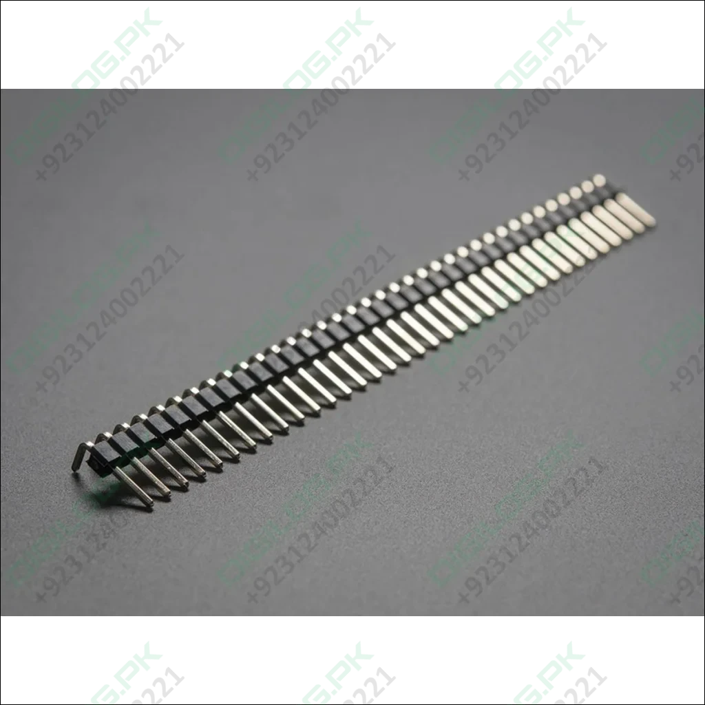 40 Pin 90 Degree Right Angle Male Header Break Away Bent