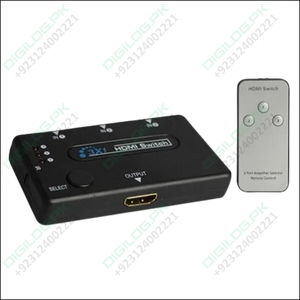 3 Port Hdmi Switch Hub With Remote Control